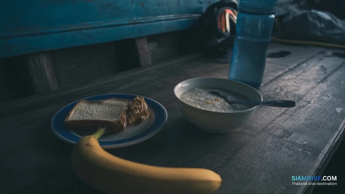 Was vor dem Tauchen essen? (Und die Mahlzeit, die alles ruiniert)