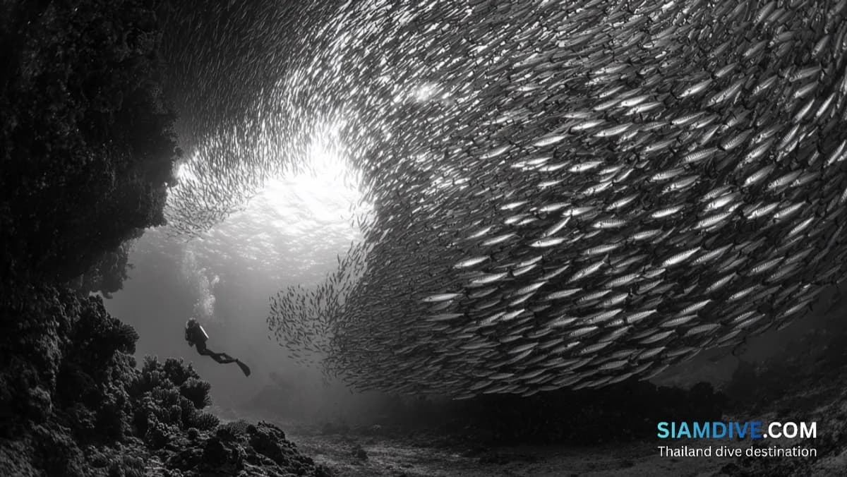 Гид по дайвингу Сейл Рок: лучший пиннакл Сиамского залива