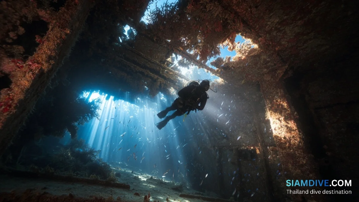 バンコクから日帰りパタヤダイビング:車で2時間の沈船とリーフ