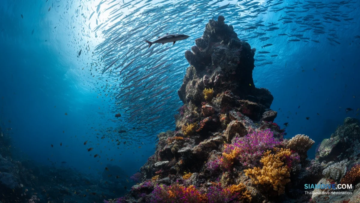 8マイルロック・ダイビングガイド:リペ島の深場ピナクル — image 2