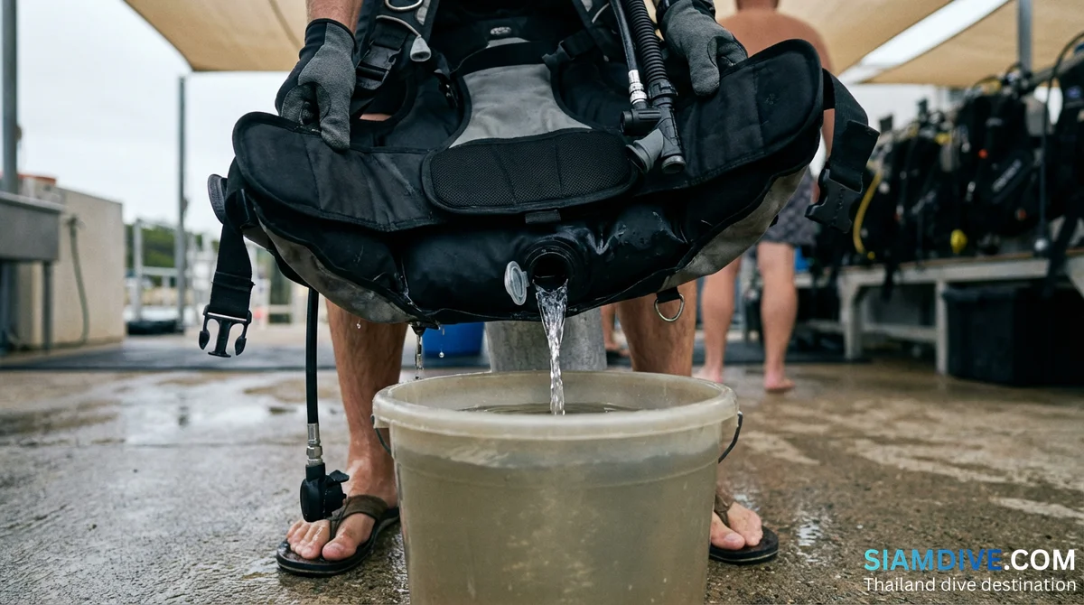 ดูแล BCD: การล้าง BCD ที่นักดำน้ำส่วนใหญ่ข้าม (แล้วต้องจ่ายแพงทีหลัง)