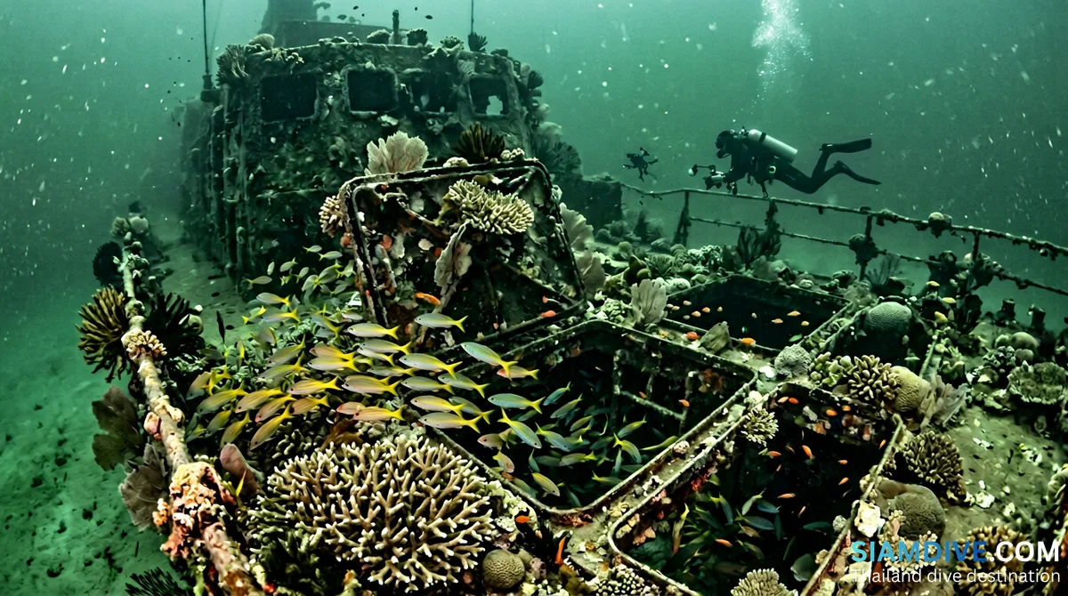 파타야 침몰 군함: 해군 폐선이 산호초로 다시 태어난 이야기
