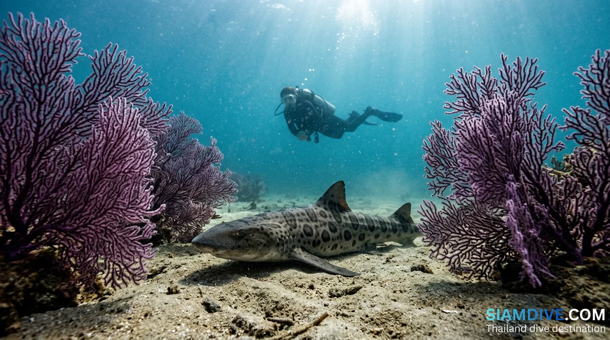 Shark Point (Hin Musang) Phuket : plongée avec les requins-léopards sur trois pinacles protégés