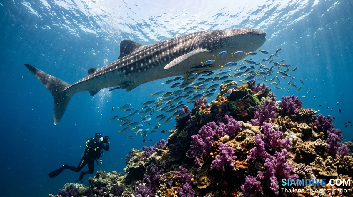 Requins-baleines en Thaïlande : où et quand les voir