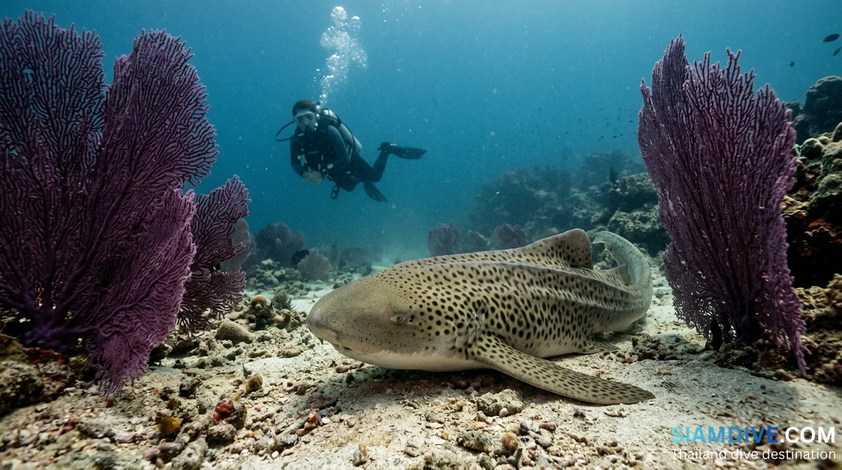 Shark Point (Hin Musang) Phuket : plongée avec les requins-léopards sur trois pinacles protégés