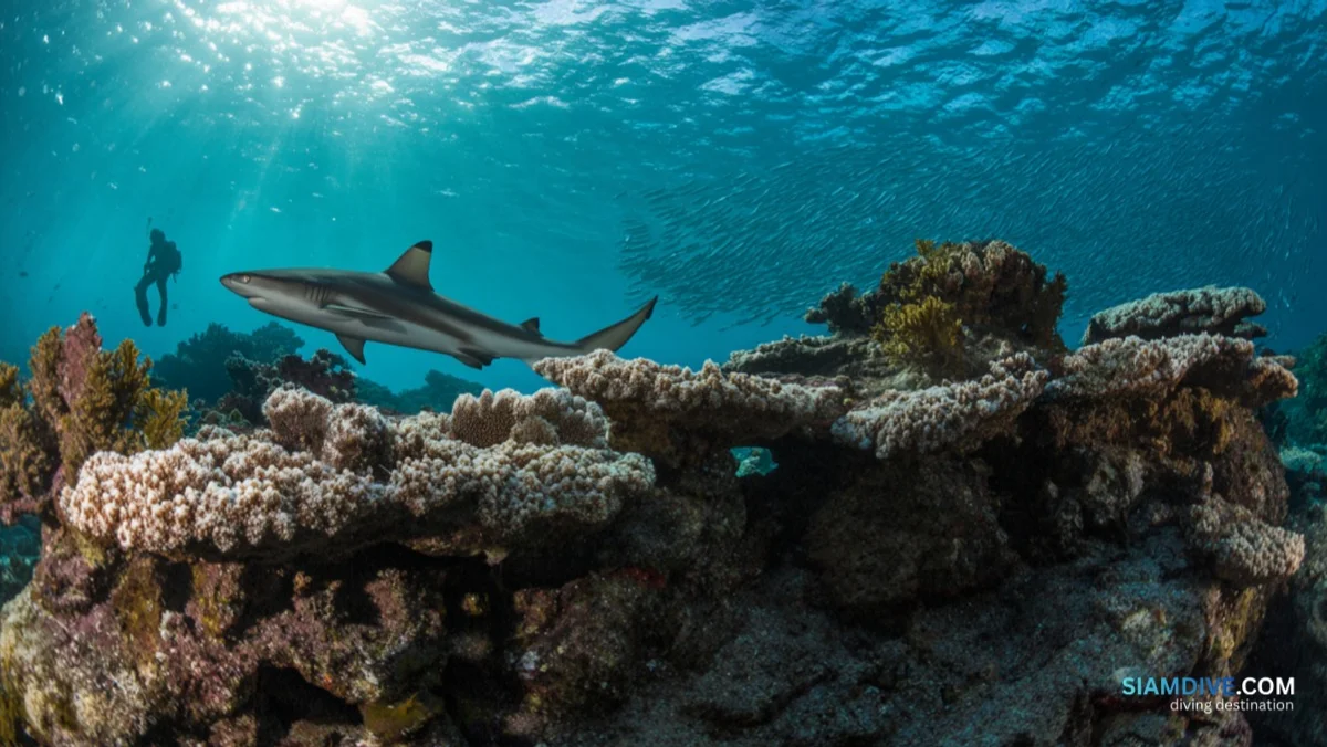 Hin Yai : le pinnacle du golfe de Thaïlande et ses requins