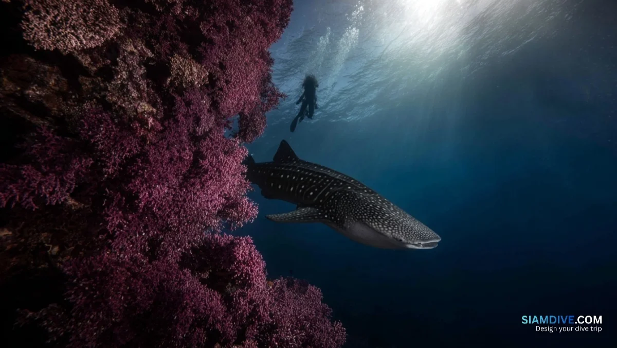 Le mur violet de 60 m qui fait revenir les requins-baleines — image 3