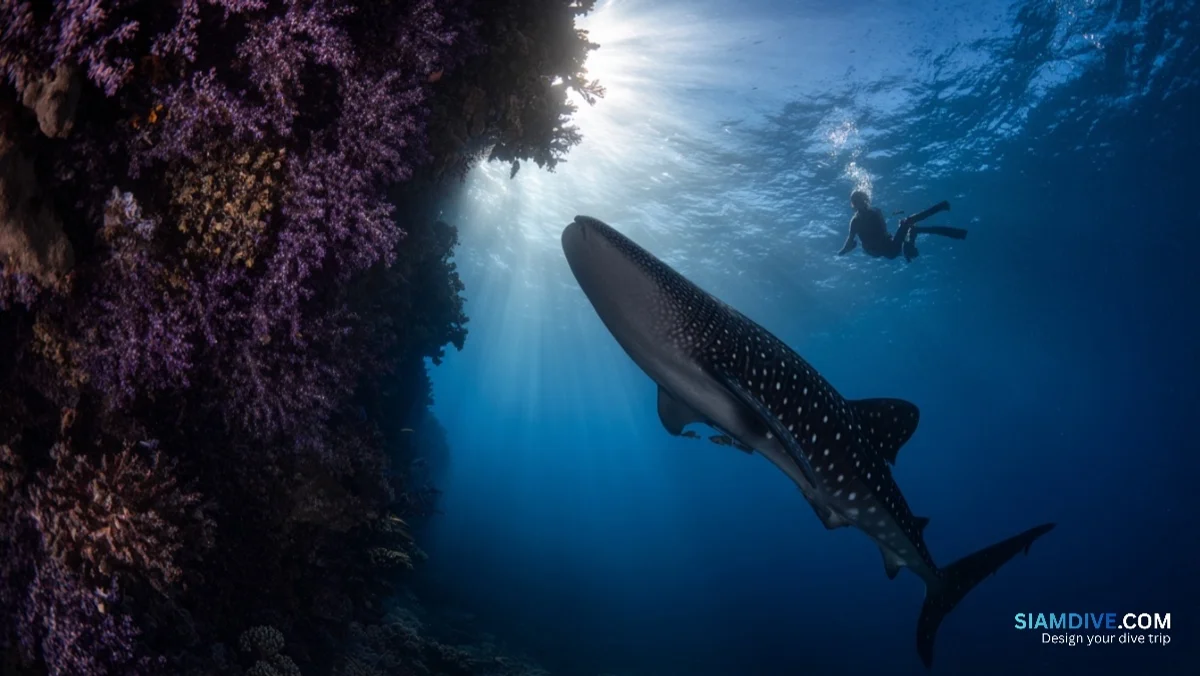 Le mur violet de 60 m qui fait revenir les requins-baleines — image 4